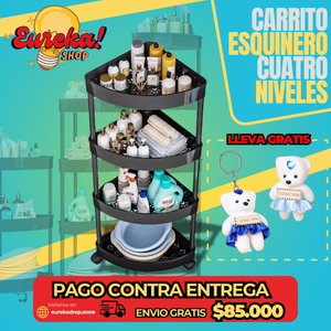 🪞🧼CARRITO ESQUINERO 4 NIVELES🪞🧼