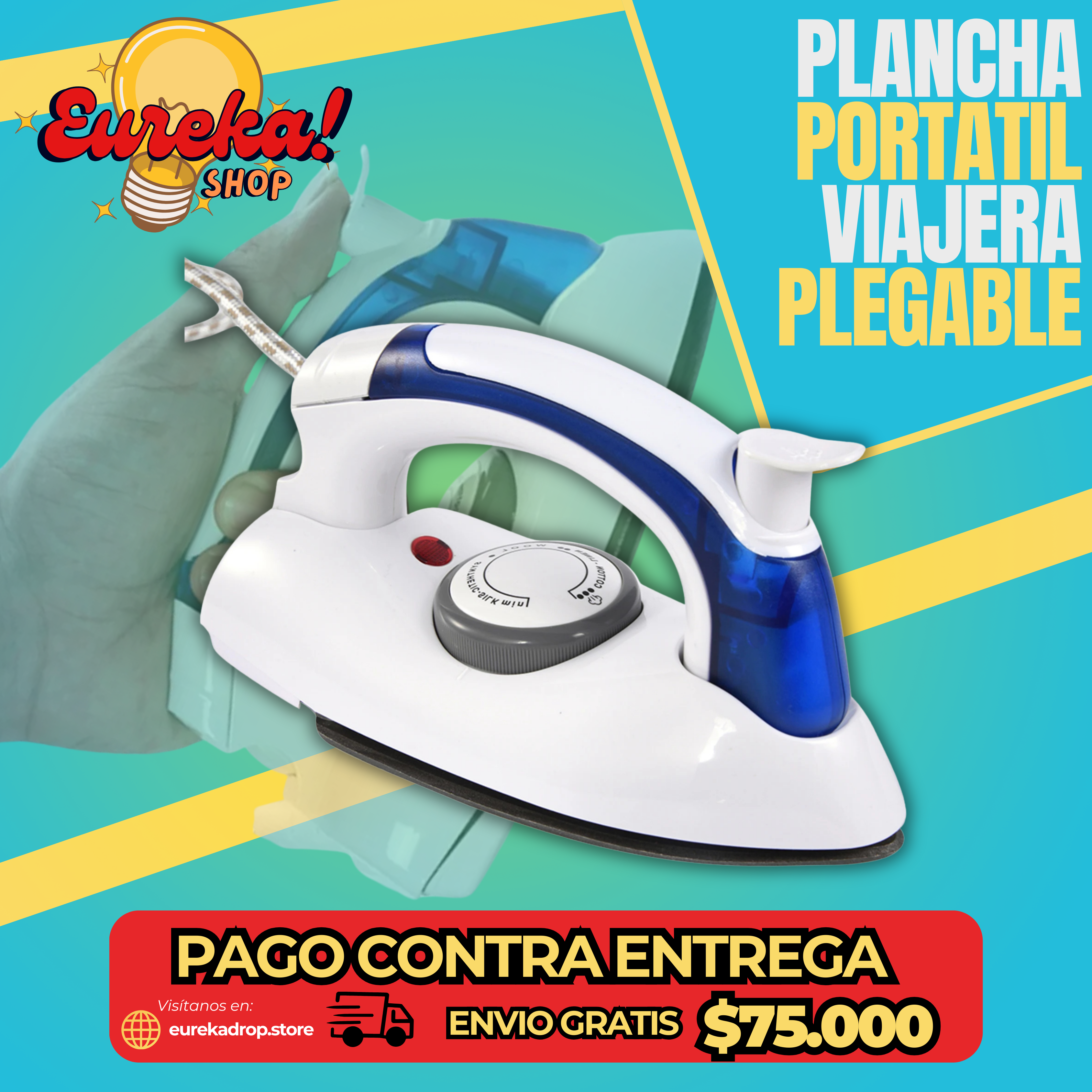 👔💨PLANCHA VIAJERA PORTATIL - PLEGABLE 👔💨